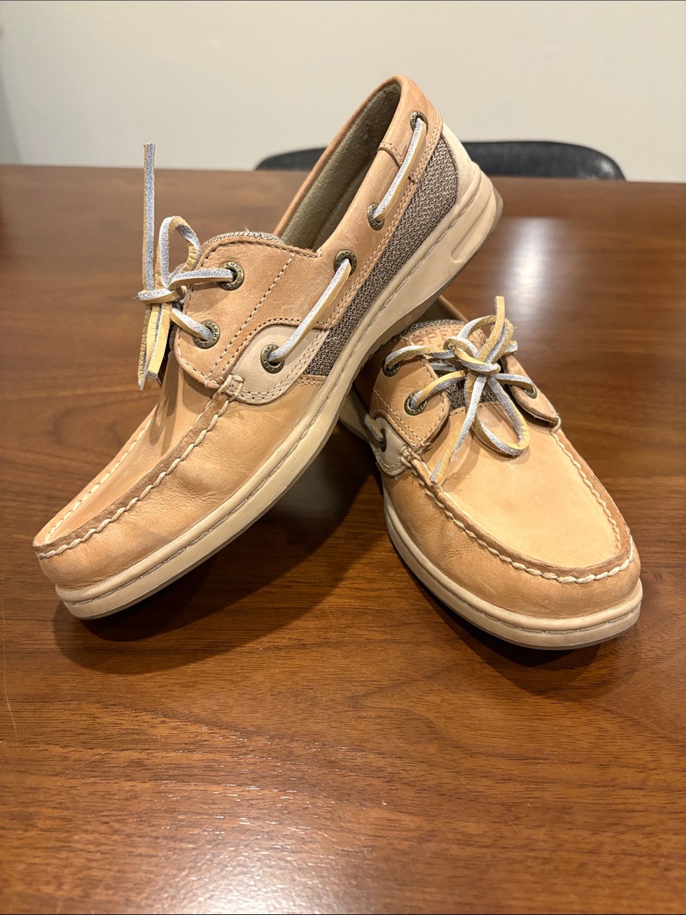Sperry Women's Boat Shoes in Tan and Beige